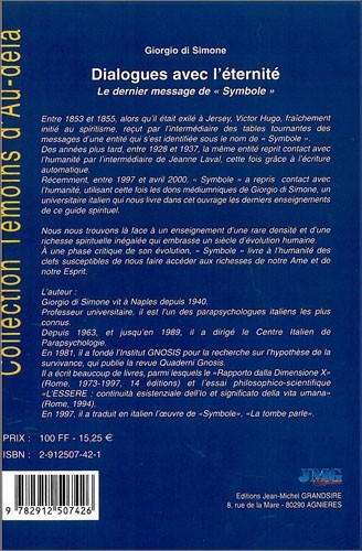 Dialogues avec l'éternité