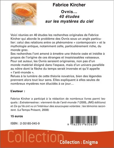 Illustration intérieure du livre « Ovnis… 40 études sur les mystères du ciel », JMG Éditions