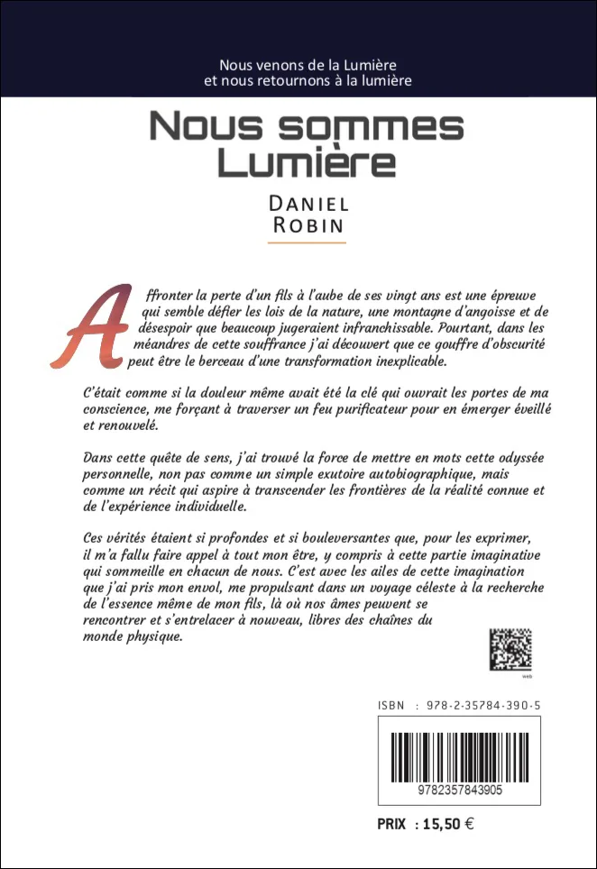 Illustration intérieure du livre « Nous sommes Lumière : Nous venons de la Lumière et nous retournons à la Lumière », JMG Éditions
