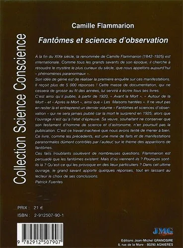 Illustration intérieure du livre « Fantômes et sciences d’observation », JMG Éditions