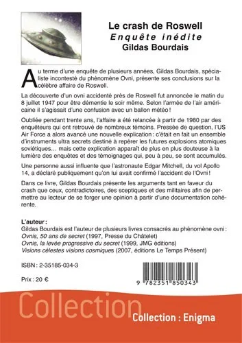 Illustration intérieure du livre « Le crash de Roswell », JMG Éditions