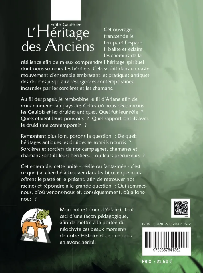 Illustration intérieure du livre « L’héritage des anciens : Des druides antiques aux sorcières et chamanes d’aujourd’hui », JMG Éditions