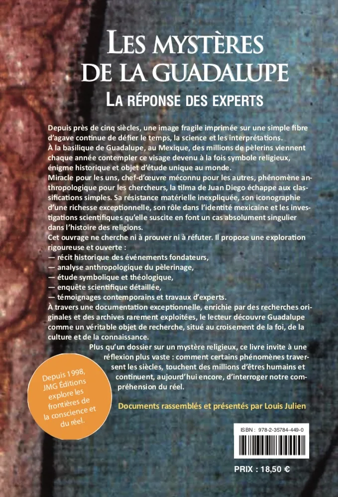 Illustration intérieure du livre « Les mystères de la Guadalupe : la réponse des experts », JMG Éditions